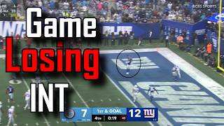 Cam Ward throws a game-losing INT | Tennessee Titans Vs New York Giants