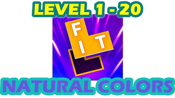 Flow Fit - Word Puzzle | Natural Colors | Level 1 - 20 | Walkthrough