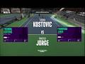 Teodora Kostovic (SRB) 18y vs Francisca Jorge (POR) - Game, Set, Match