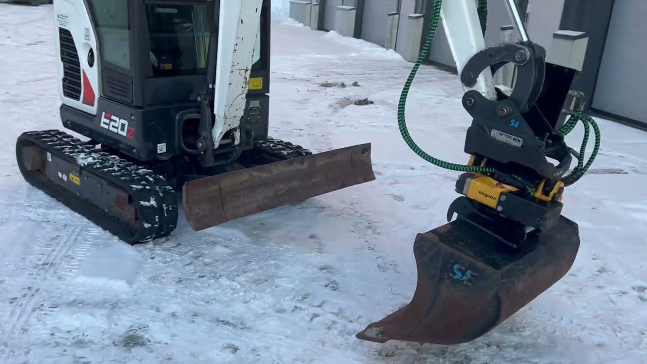 2021 beltegraver 2 ton  Bobcat  E 20 Z med 3 kuffer (Kun 467 timer brukt) - IMG_7991.mov