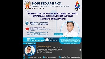 TRANSAKSI ANTAR ENTITAS & ELIMINASI TRANSAKSI RESIPROKAL DLM PENYUSUNAN LAPORAN KEU KONSOLIDASIAN