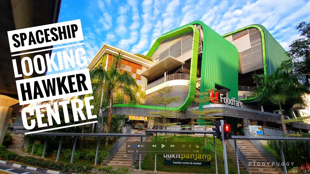 SINGAPORE HAWKER CENTRE TOUR NEW AGE HAWKER CENTER (BUKIT PANJANG) YouTube