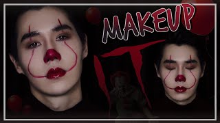 แต่งหน้าเป็น Pennywise 🤡 จากเรื่อง IT 🎈 Halloween Makeup 2022 แบบง่ายๆ | PETCHPIGZ