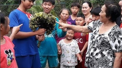 Người dân tò mò xem bắp chuối có hình thù kỳ lạ