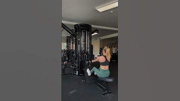 Seated row machine (how to) #fitness #personaltrainer #workout #onlinecoach #gym