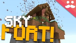 How to make a FLYING DEFENCE BASE in Minecraft!