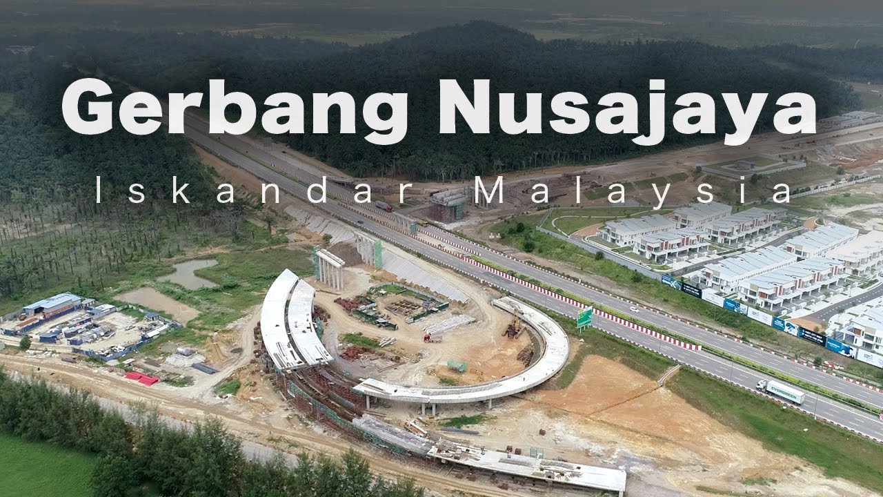 Gerbang Nusajaya New Highway Interchange In Gelang Patah Youtube