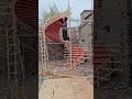 Assembly Process Of Wooden Formwork For Cement Spiral Staircase