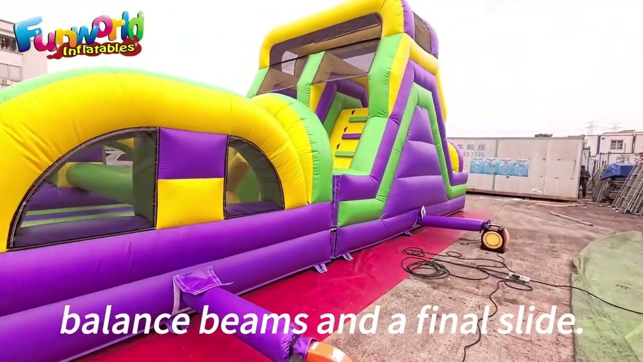 Commercial inflatable Obstacle Course for kids.