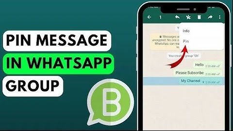 How to Pin a Message in WhatsApp Group After New Update (2023)