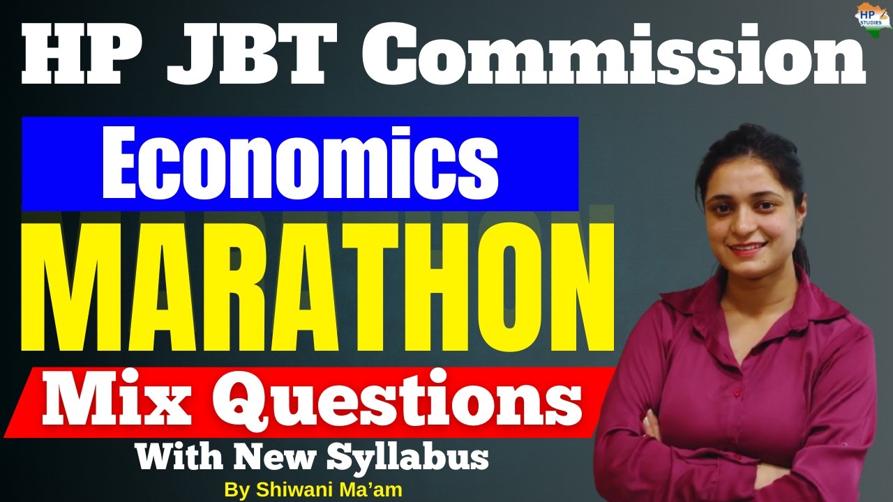 HP JBT Commission 2026 | Economics | Marathon | Revision Series 