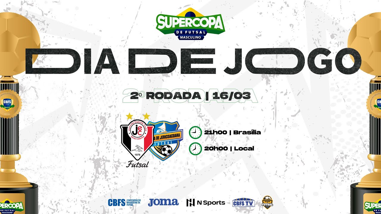 Supercopa de Futsal Masculino: Joinville x Jijoca Futsal - AO VIVO E COM  IMAGENS 