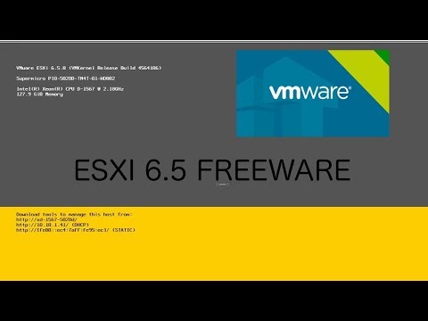 [VMWARE] - #35 Scaricare e installare Vmware ESXI 6.5 Freeware