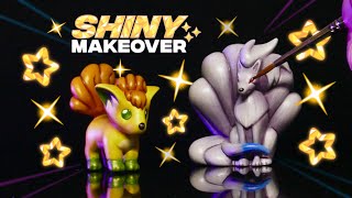 I Painted Vintage Vulpix & Ninetales Toys ✦SHINY✦ 