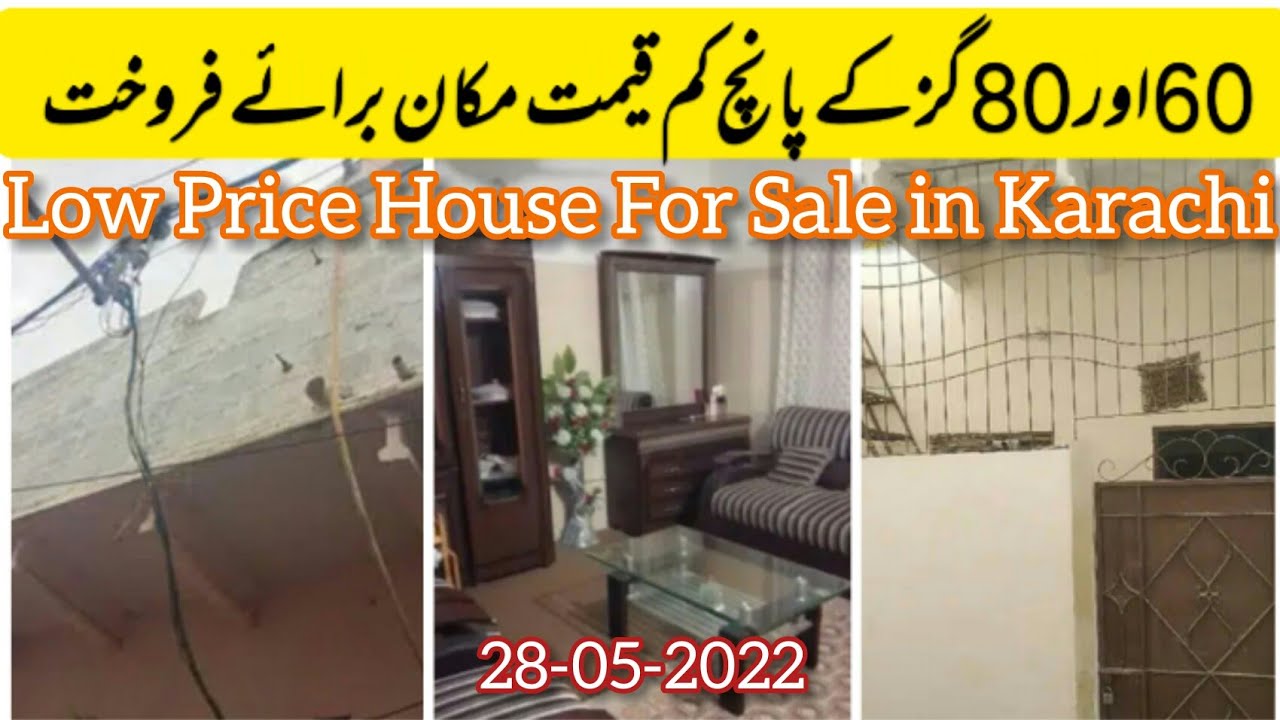 5 Low Price House For Sale in Karachi] House For Sale]60 & 80 Yards House]Lease House]Olx House