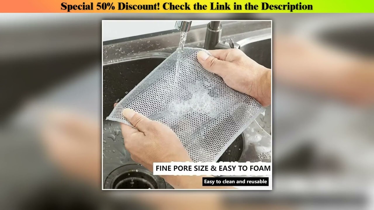 Editor’s Choice Wholesale Metal Steel Wire Rags Cloth Home Kitchen Pot Pan Dishwashing Double-sided