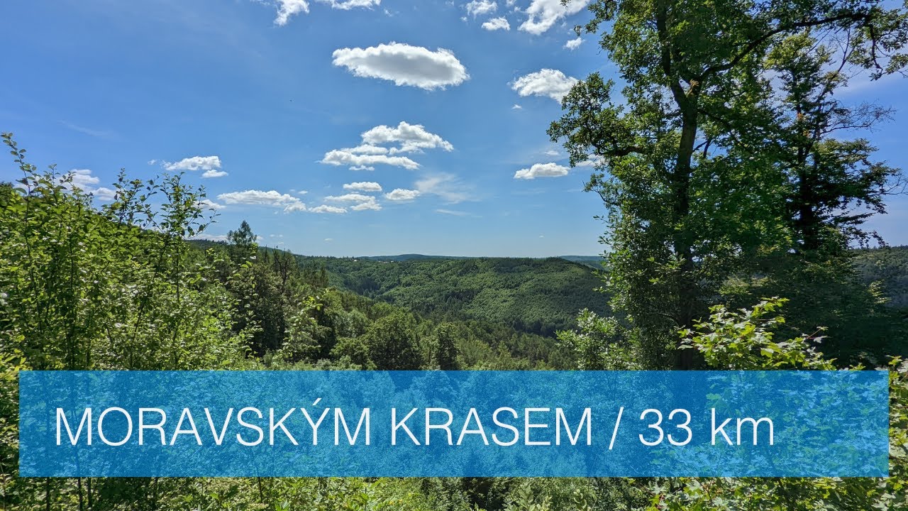Přes Moravský kras a kolem Adamova (33 km) - 4K