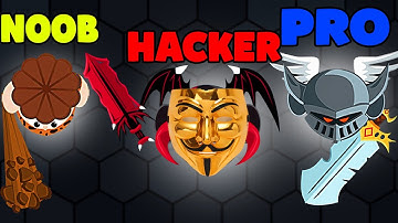 NOOB VS PRO VS HACKER IN EvoWars.io