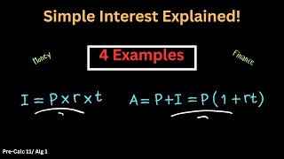 Simple Interest & Future Value Explained | Financial Math Made Easy – Pre-Calc 11/10 , Algebra I