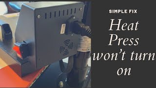 Heat Press Won't Turn On | Heat Press Stopped Working #heatpresswontturnon #heatpressstoppedworking