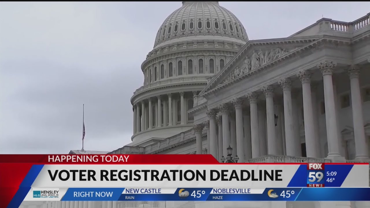 Voter registration deadline for Indiana primary