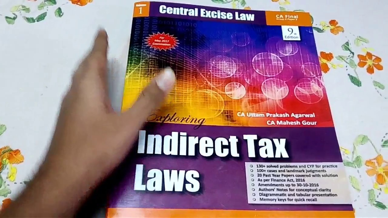 Indirect tax laws book by Mahesh Gour Review YouTube