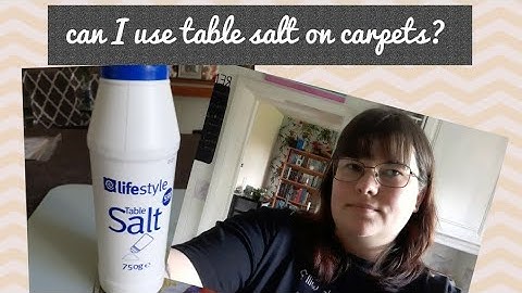can I use table salt to clean my carpets?