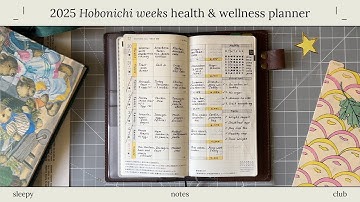 2025 Hobonichi Weeks setup | Health & wellness planner | sleepynotesclub