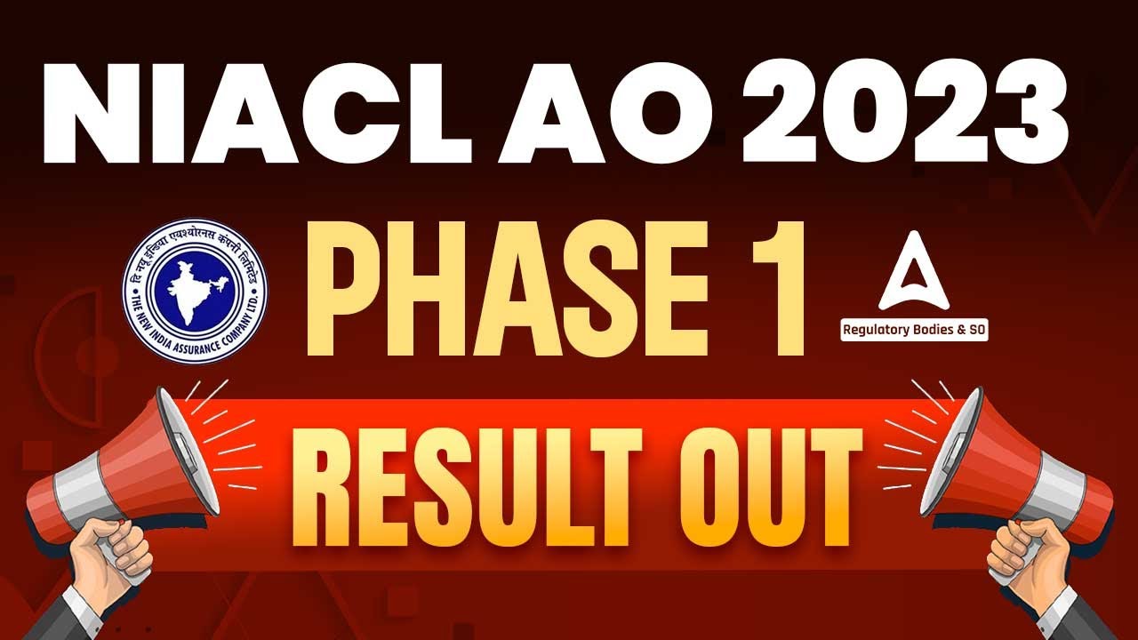 NIACL AO 2023 Phase 1 Result Out How to Check Result ? YouTube