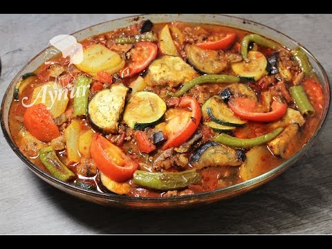 Video: Aubergine Mit Hackfleisch Und Gemüse