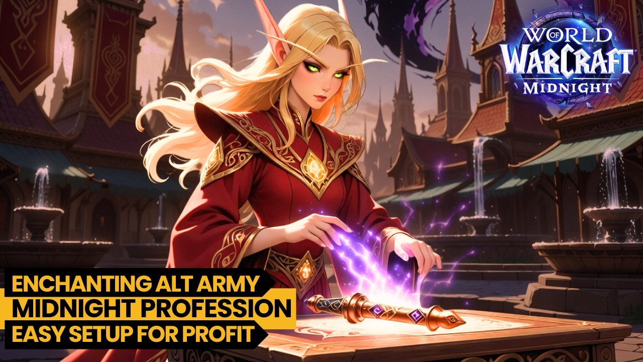 WoW Midnight: Full Enchanter Alt Army Setup for Gold Making (Easy Tool Enchants)