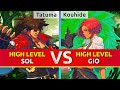 Ggst  tatuma sol vs kouhide giovanna high level gameplay