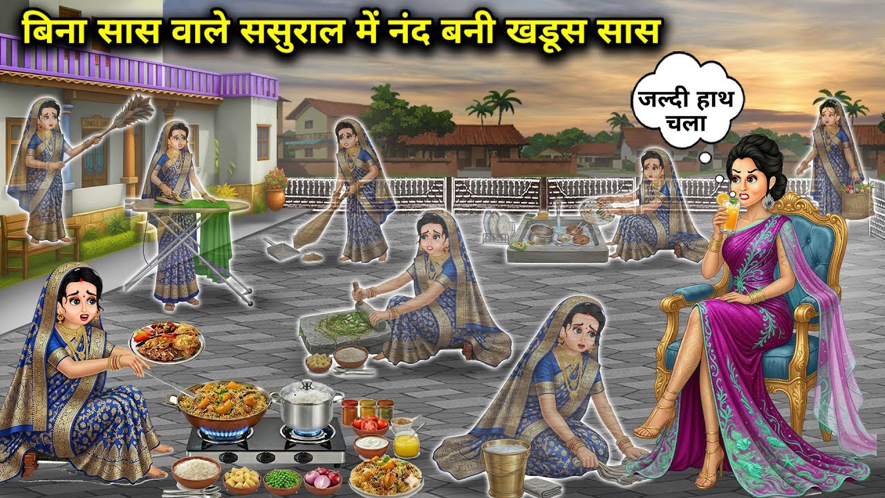 बिना सास वाले ससुराल में नंद बनी खडूस सास||Sister-in-law becomes grumpy mother-in-law in in-laws' ho