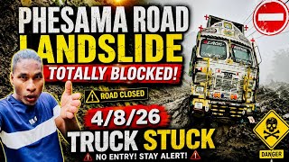 🚨 Phesama Road Landslide Totally Blocked 🚫 | Latest Update | Kohima–Imphal Highway Traffic Alert🌧️