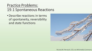 19.1 Practice Problems Spontaneous Reactions