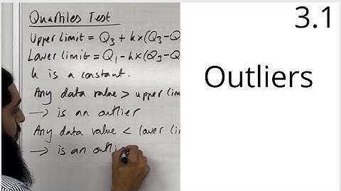 Edexcel AS Level Maths: 3.1 Outliers (Quartiles, Mean and Standard Deviation)