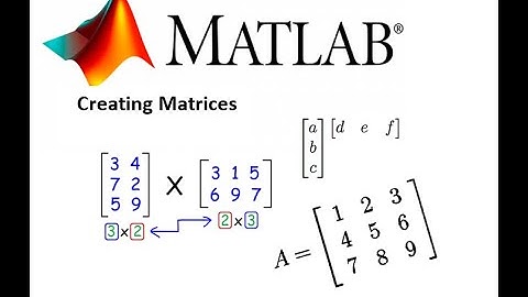 Arrays - Creating Matrices and Vectors in Matlab in Arabic