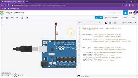 23. Simulasi Tinkercad (Arduino) - Led Berkedip