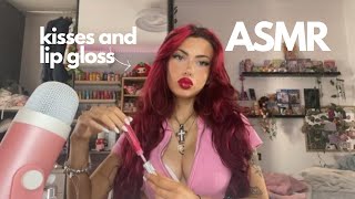 ₊˚⊹♡ ASMR ~ lip gloss and kissesss ₊˚⊹♡