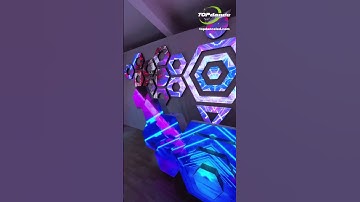 Hexagonal LED display  #leddisplay #ledscreen #videowall #shorts