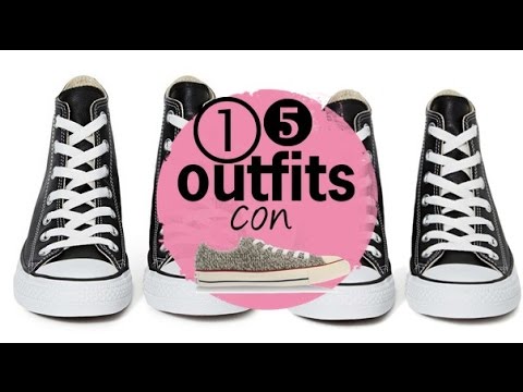 converse negros de mujer