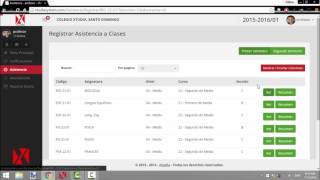 ixas profesores control de asistencia