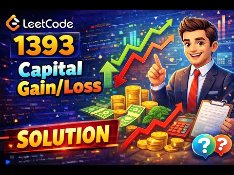 Capital gain/loss | Leetcode 1393 | Crack SQL Interviews