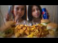 МУКБАНГ 🍔БУРГЕРЫ,🍟КАРТОФЕЛЬ ФРИ, НАГЕТСЫ/Поздравляем с 23 февраля/MUKBANG BURGERS, FRENCH FRIES