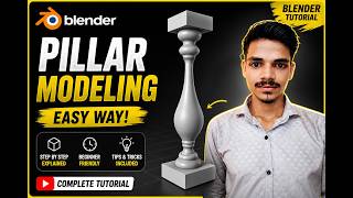 Blender Pillar Modeling Tutorial | Easy for Beginners 🔥