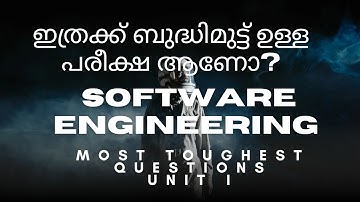 MOST IMPORTANT QUESTIONS OF UNIT I PRINCIPLES OF SOFTWARE ENGINEERING UNIVERSITY OF CALICUT