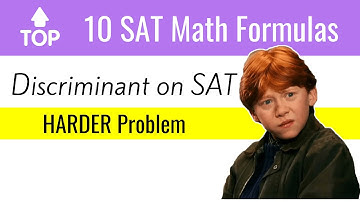 Discriminant🎯 on the SAT Math [Hard Problem]