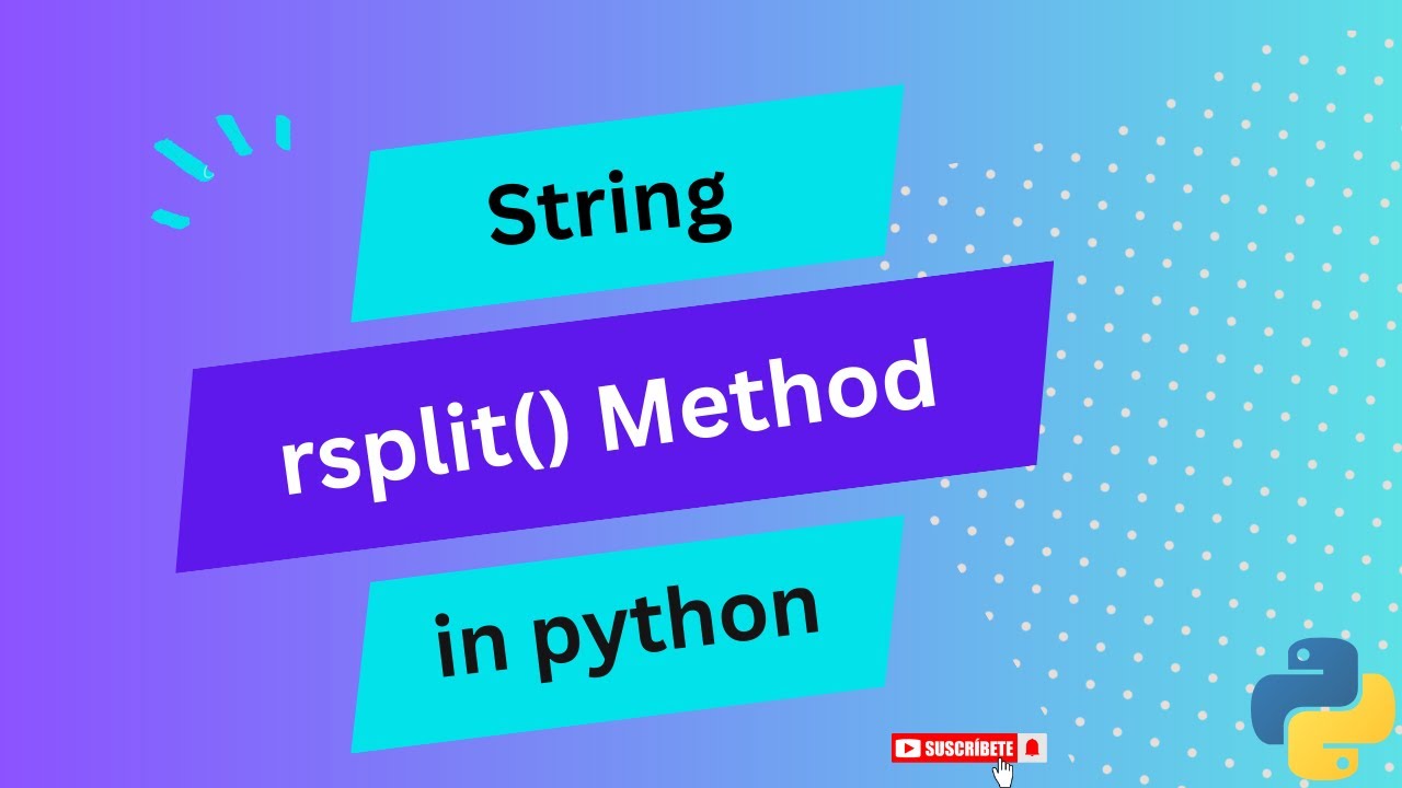 (SY) rsplit() method in python - YouTube