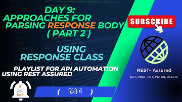 Rest Assured Day 9: How to Validate Response body || Parsing Response Body in Rest Assured( Part 2 )