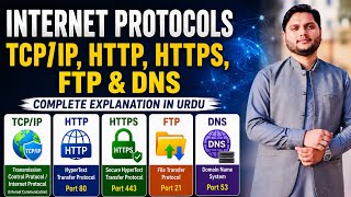 12th Class Computer Science 2026 | Lecture 5 | TCP/IP, HTTP, HTTPS, FTP & DNS Explained in Urdu